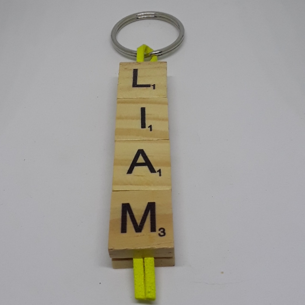 Handmade Name (Liam) keychain